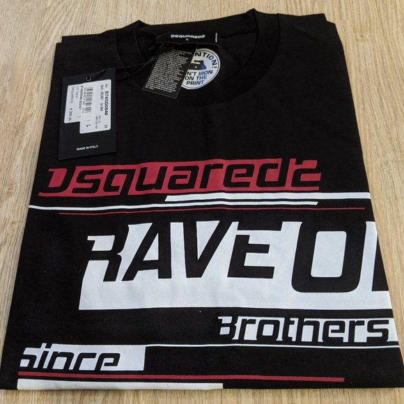 dsquared rave on t shirt